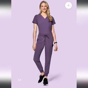 Mandala Scrub Set Dewberry XXS NWT